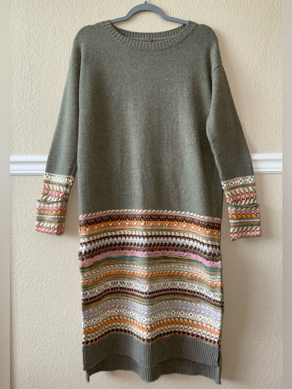 Anthropologie Daily Practice Midi Sweater Dress Cozy Boho Size XXS (fits XXS-M)